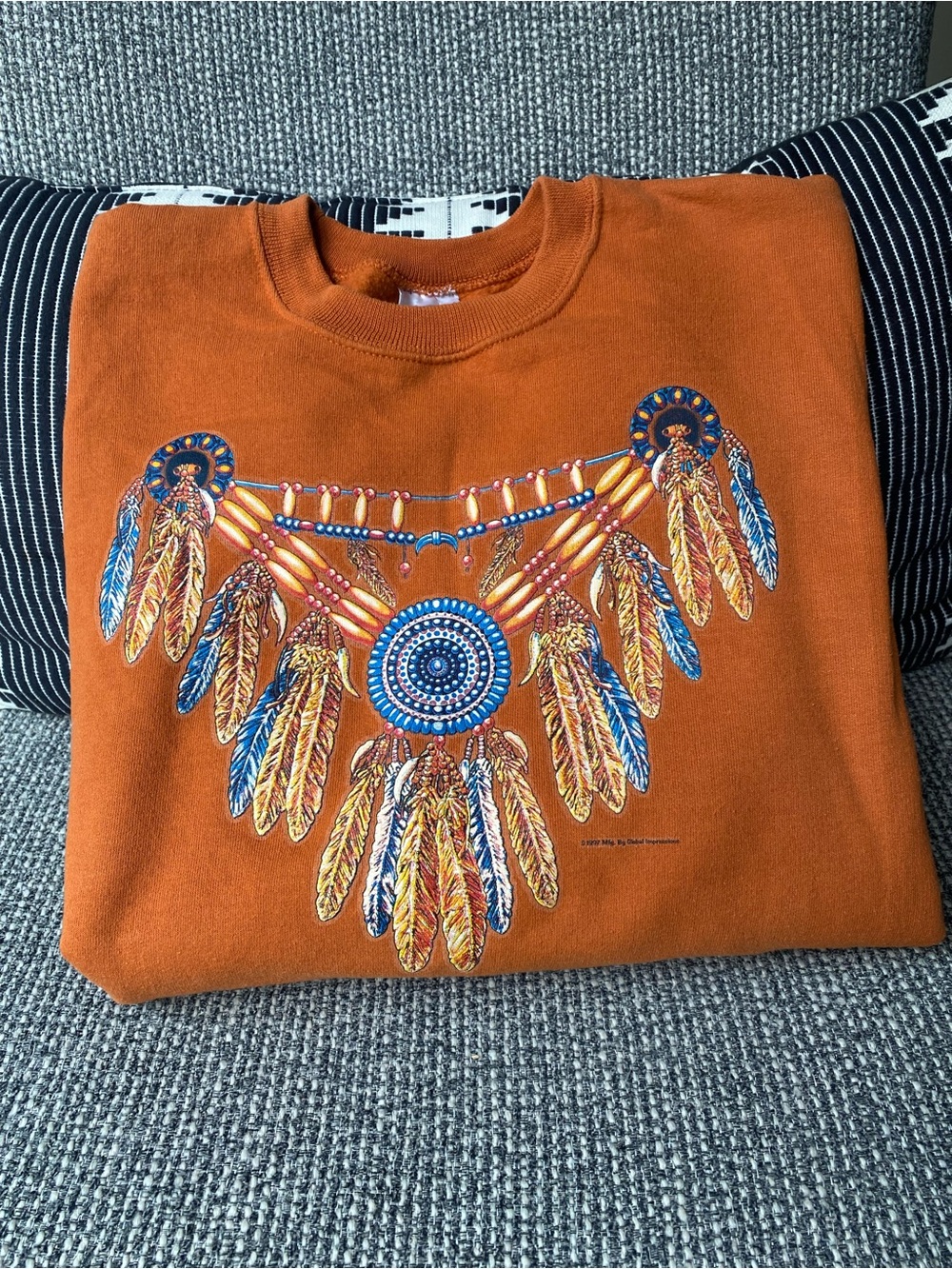 Native American Inspired Vintage 90’s Crewneck